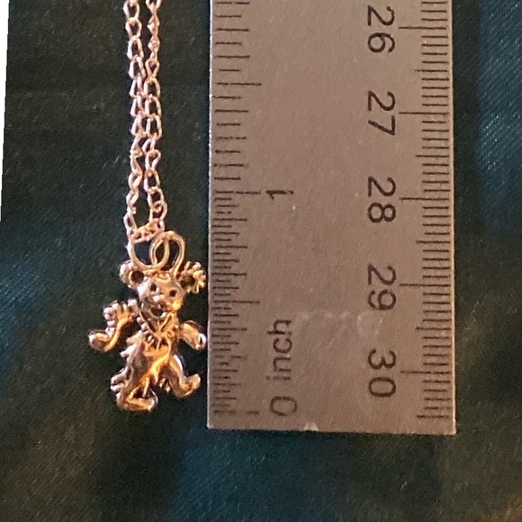 Sterling Silver Grateful Dead Dancing Bear Charm Pendant 18in Chain Necklace-New - Picture 6 of 6